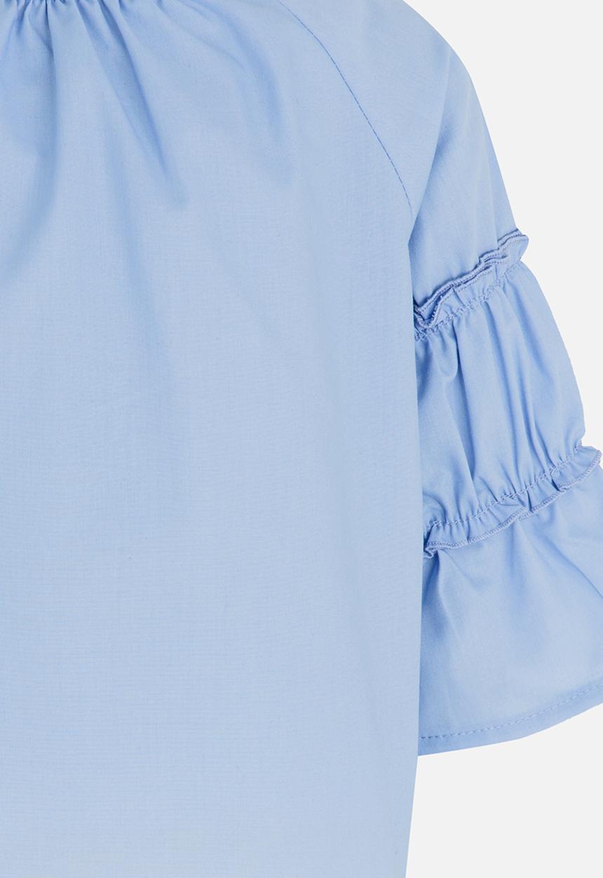 See-Saw - Tiered sleeve top - blue 