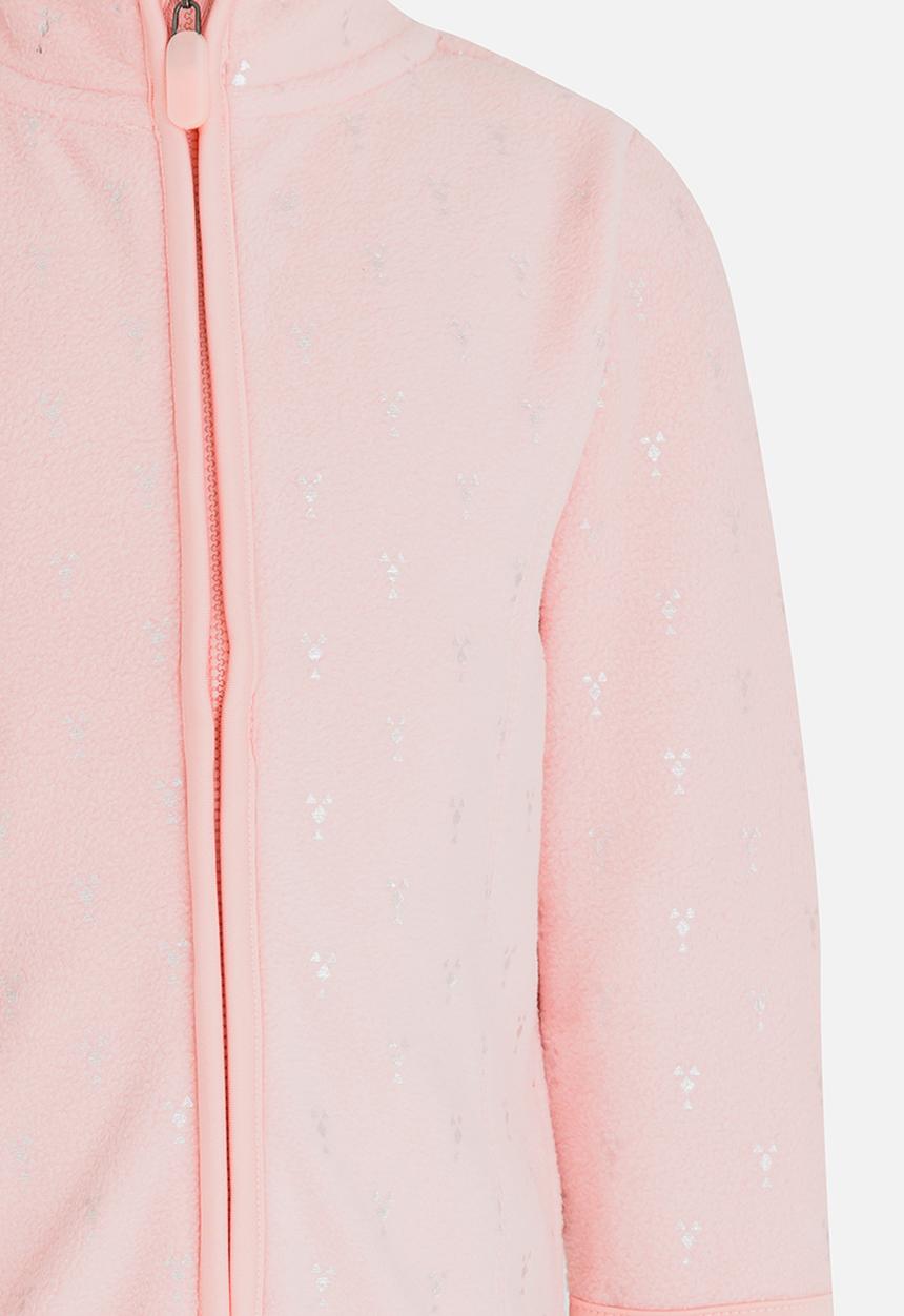 Pop Candy - AOP Fleece Jacket Pale Pink