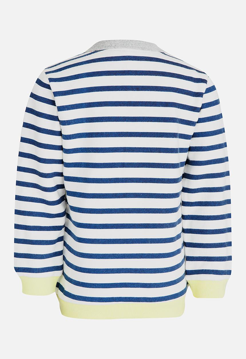 Pop Candy - Stripe Cardigan Navy
