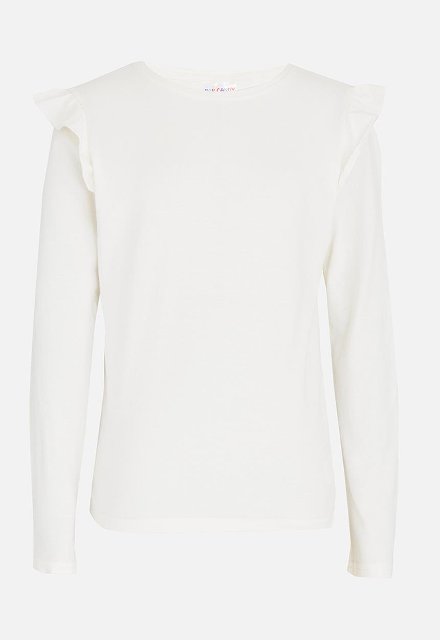 Pop Candy - Arm Frill Top Cream