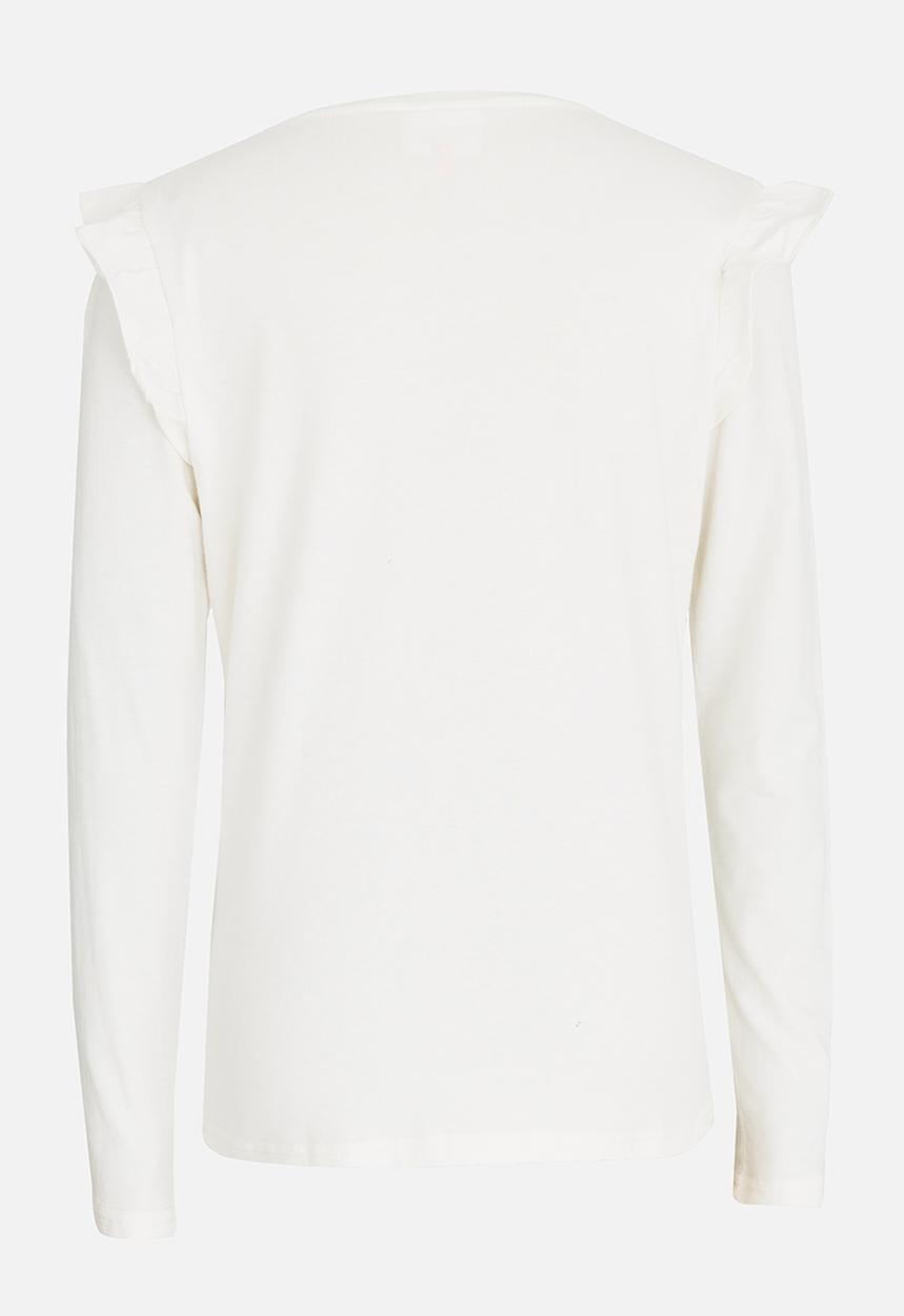 Pop Candy - Arm Frill Top Cream