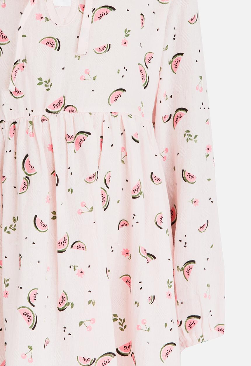 Pop Candy - Printed Dress Mid Pink