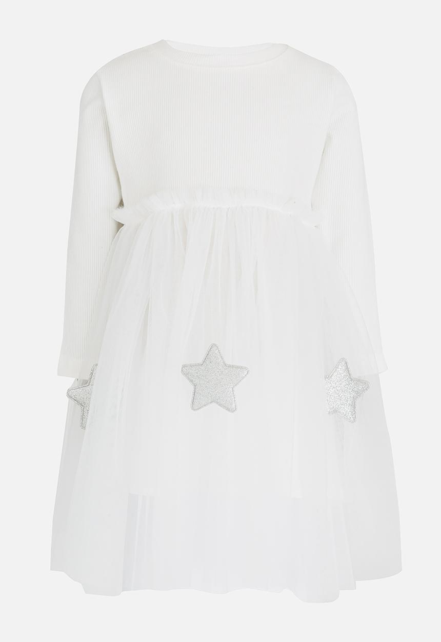Pop Candy - Lace Detail Dress White