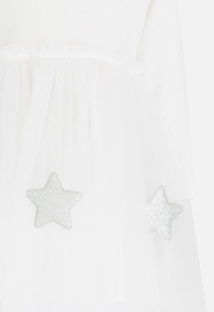 Pop Candy - Lace Detail Dress White
