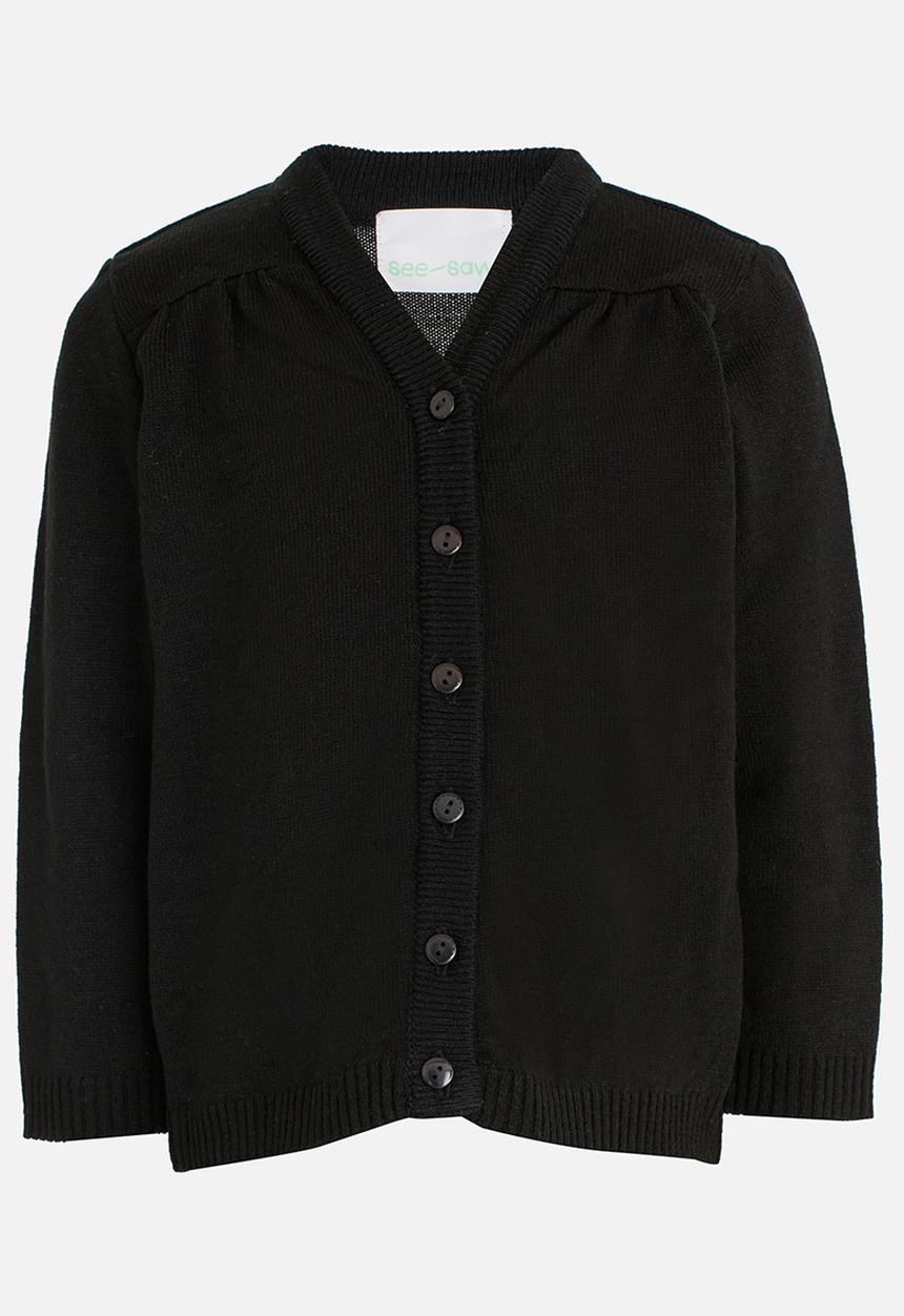 See-Saw - V-Neck Cardigan Black