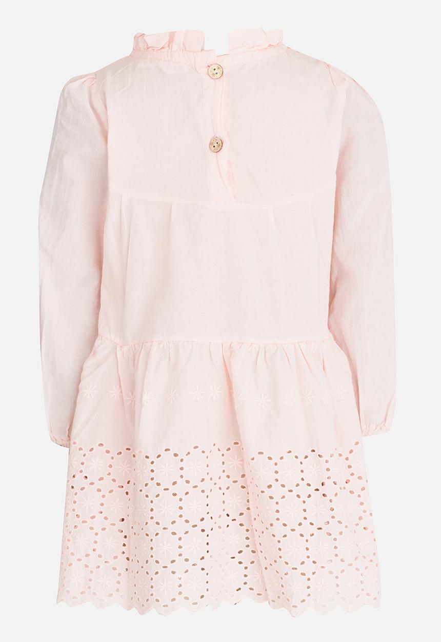 Pop Candy - Printed Long Sleeve Dress Pale Pink