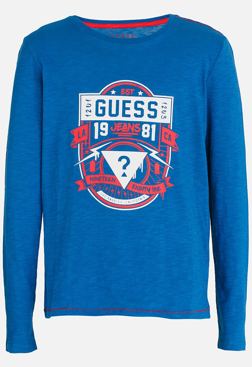 GUESS - Boys Guess Jeans 1981 Tee Blue