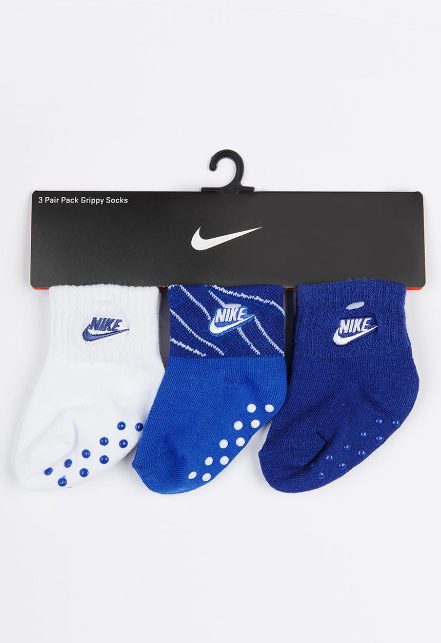 Nike - Maze Mash Up Volcano 3 Pack Socks Blue