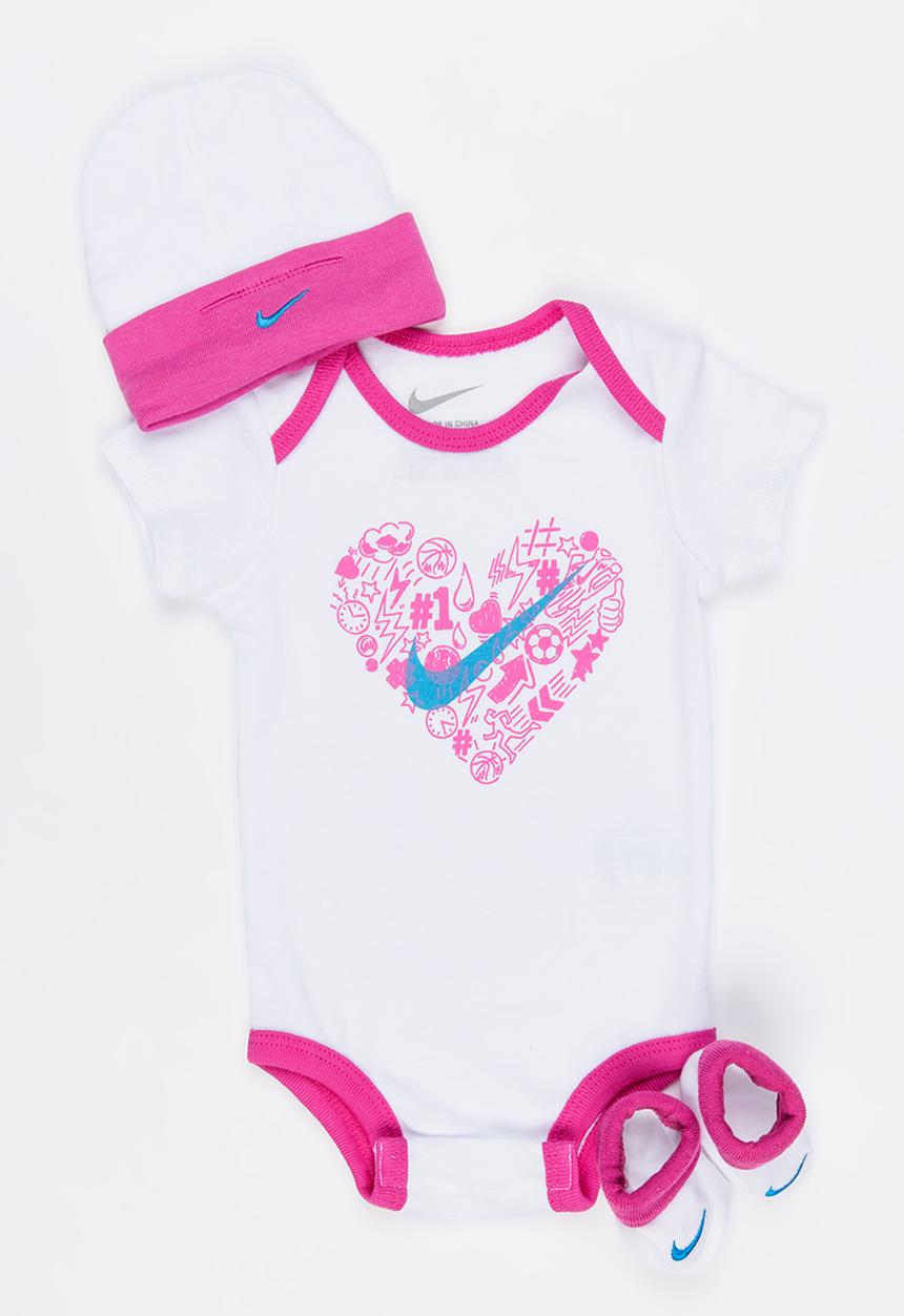 Nike - Doodle Heart 3 Piece Set White