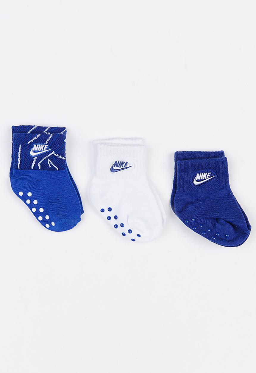 Nike - Maze Mash Up Volcano 3 Pack Socks Blue