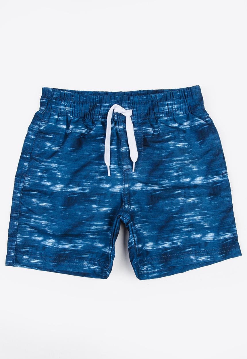 MINOTI - Blurred AOP Swimshorts Dark Blue