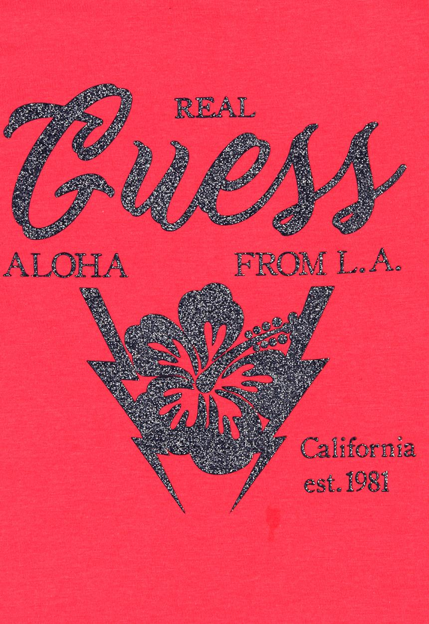 GUESS - Guess Bolt Tee Coral