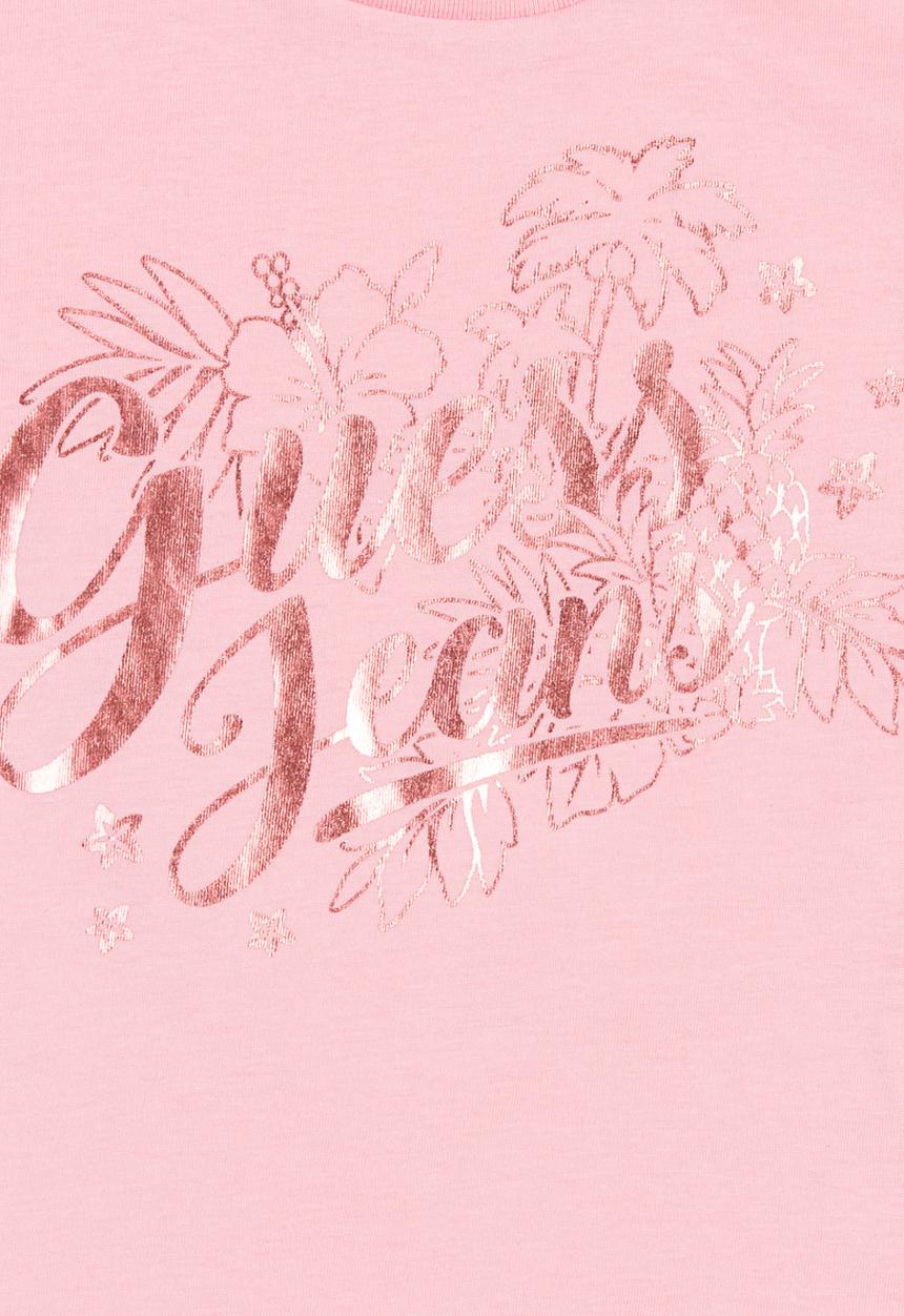 GUESS - Stencil Flower Tee Pale Pink