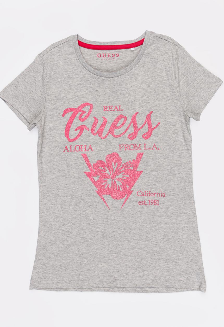 GUESS - Guess Bolt Tee Pale Grey