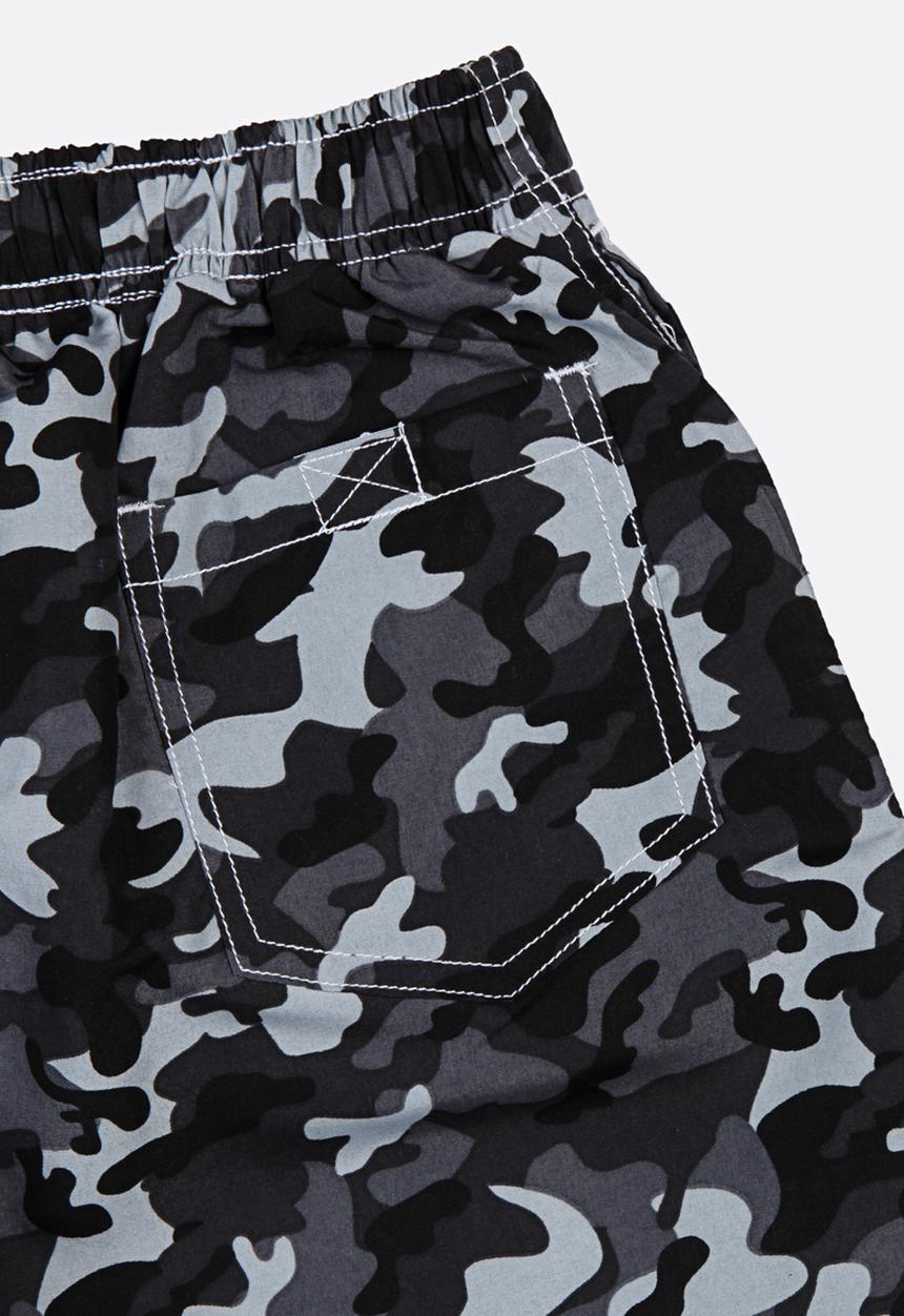 Pop Candy - Army Printed Boardshorts Grey