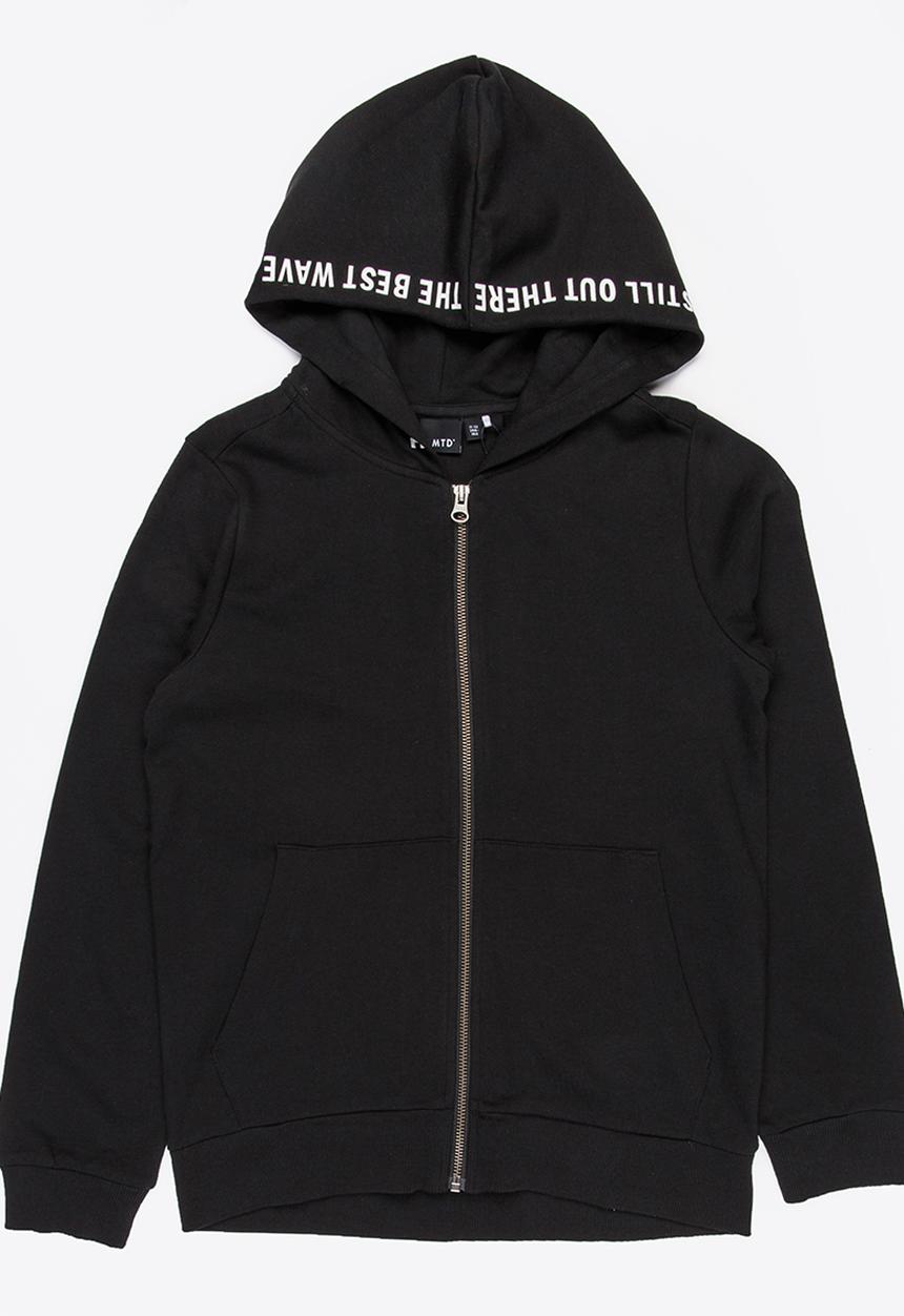 Name It - Zip Through Hoody Black