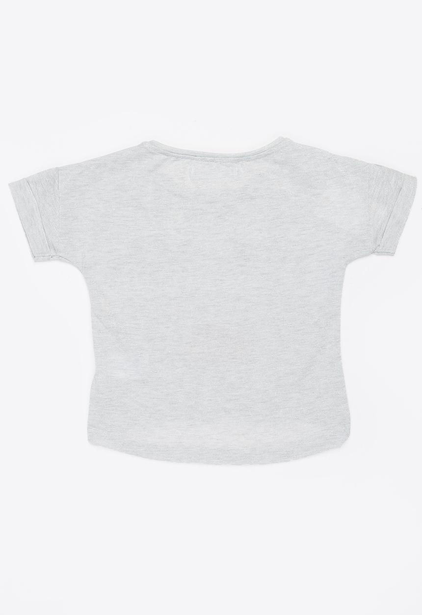 MINOTI - Rebel Lurex Printed Top Grey