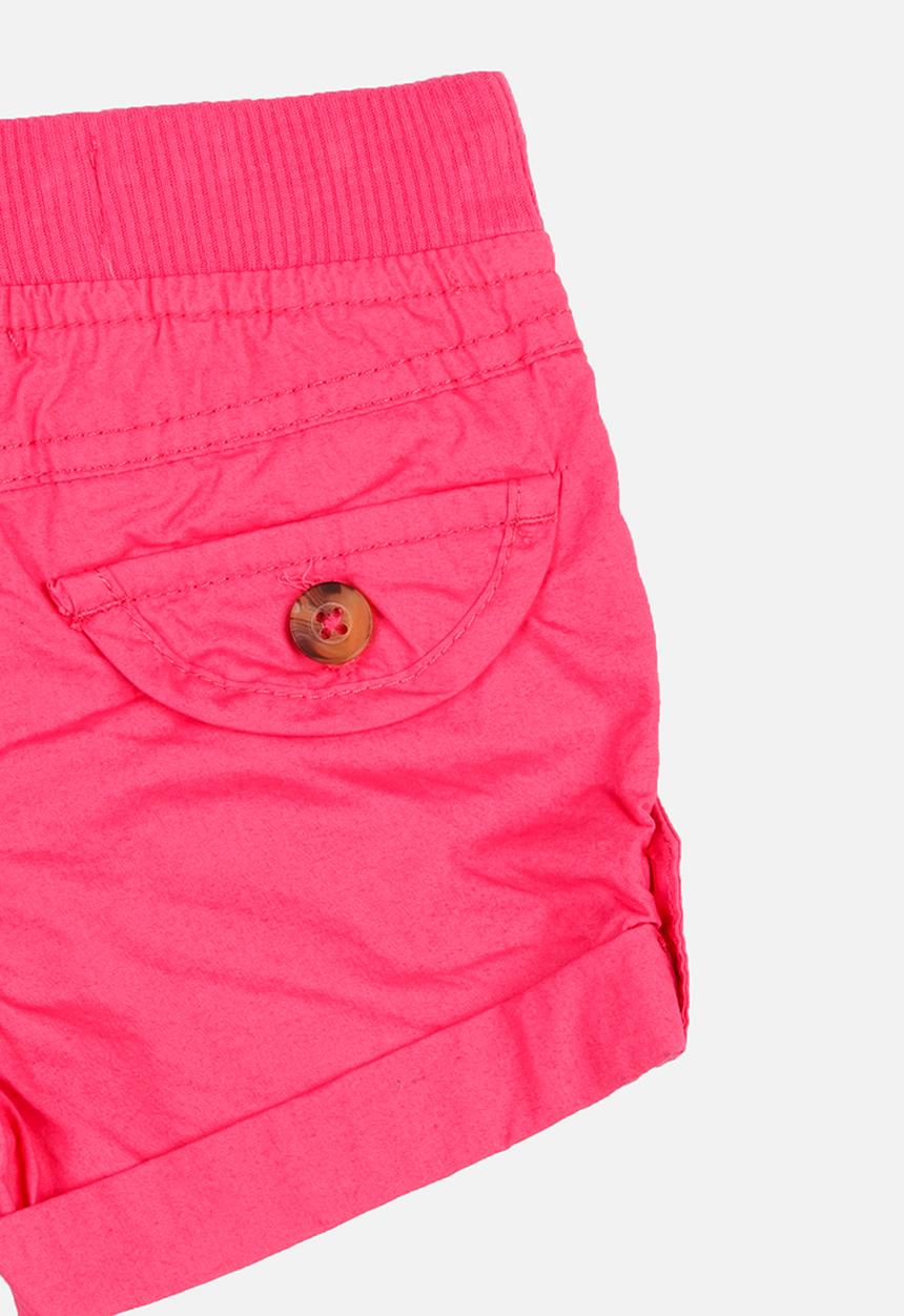MINOTI - Basic Woven Shorts Dark Pink