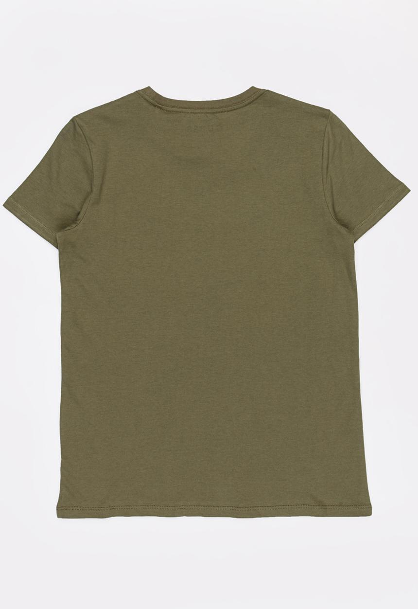 GUESS - Cracked Tri Printed Tee Khaki Green