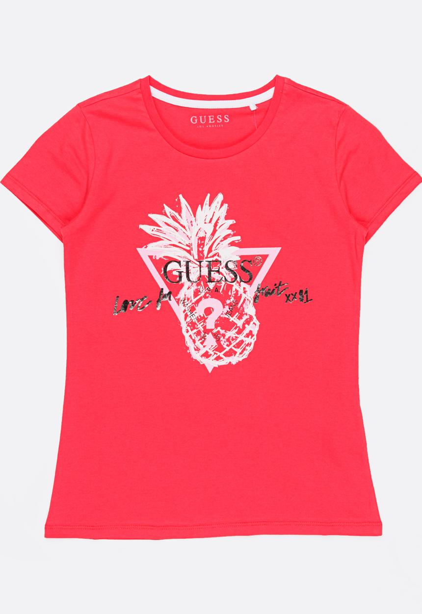 GUESS - Pineapple Tee Dark Pink