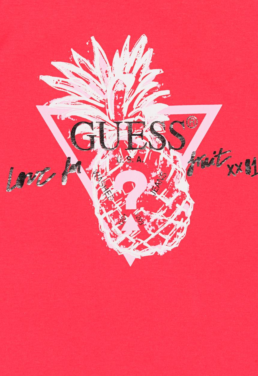 GUESS - Pineapple Tee Dark Pink