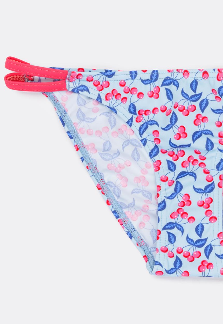 Sun Things - Mint Cherry Bralet & Strappy Bottom Set Multi-colour