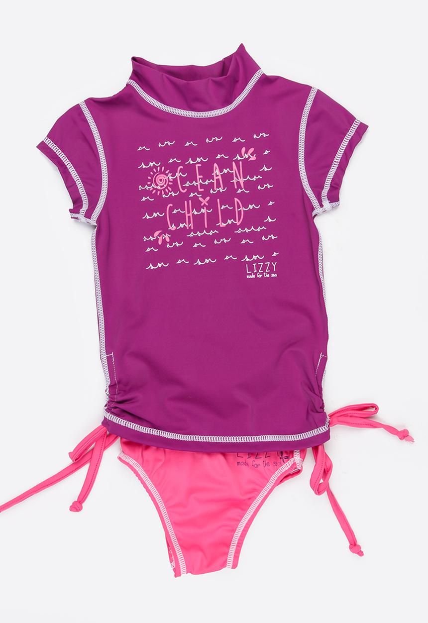 Lizzy - Sybil 2 Piece Rashvest Set Mid Purple