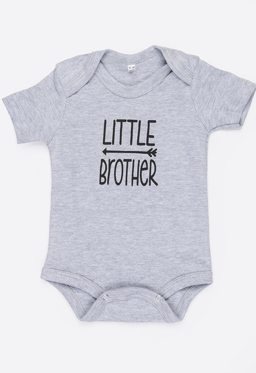 Funky Shop - Slogan baby grow - grey