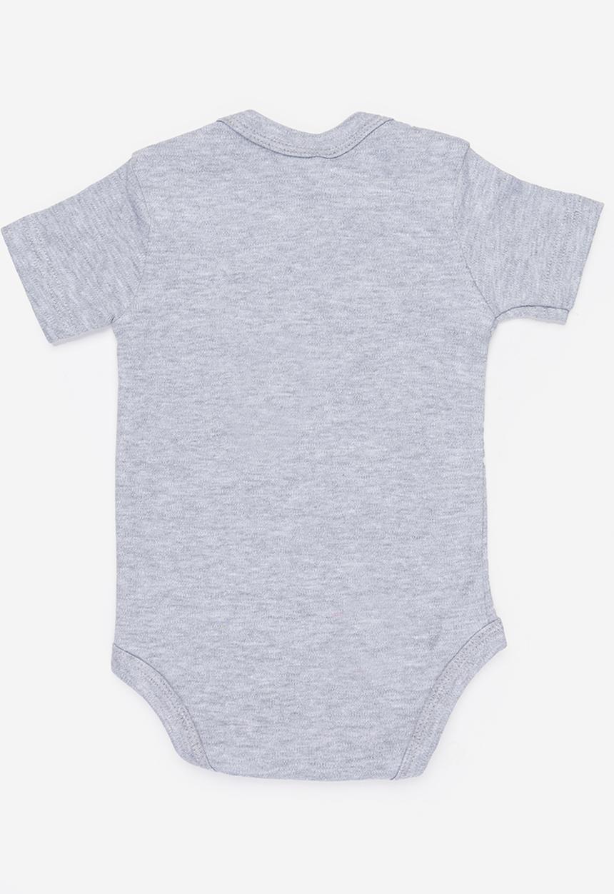 Funky Shop - Little helper baby grow - grey