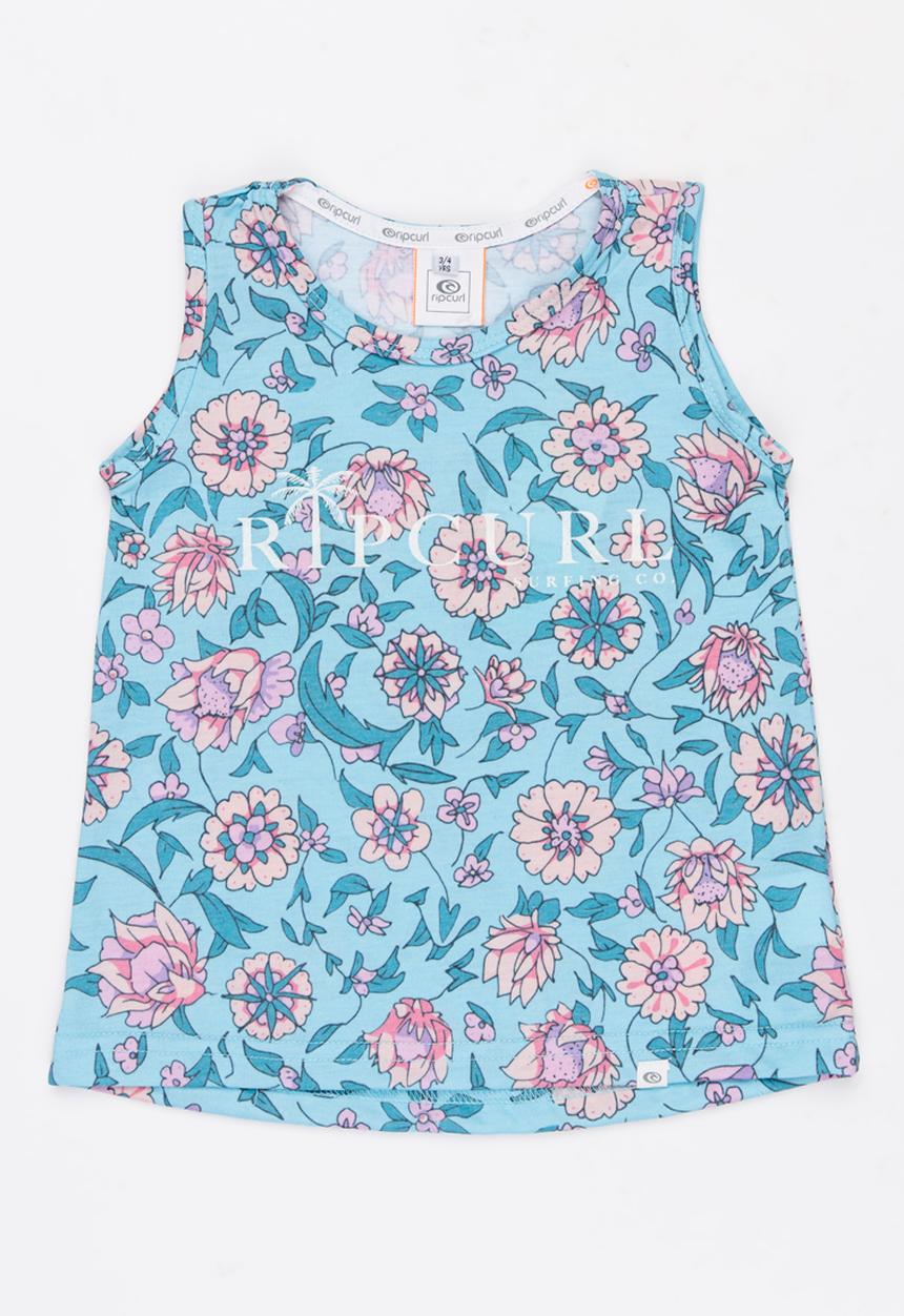 Rip Curl - Summer land tank - blue & pink 