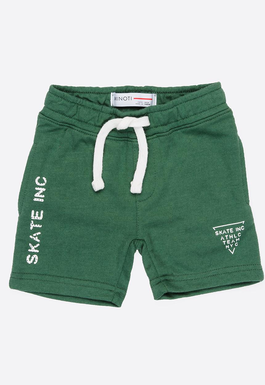 MINOTI - Skate inc fleece shorts - green