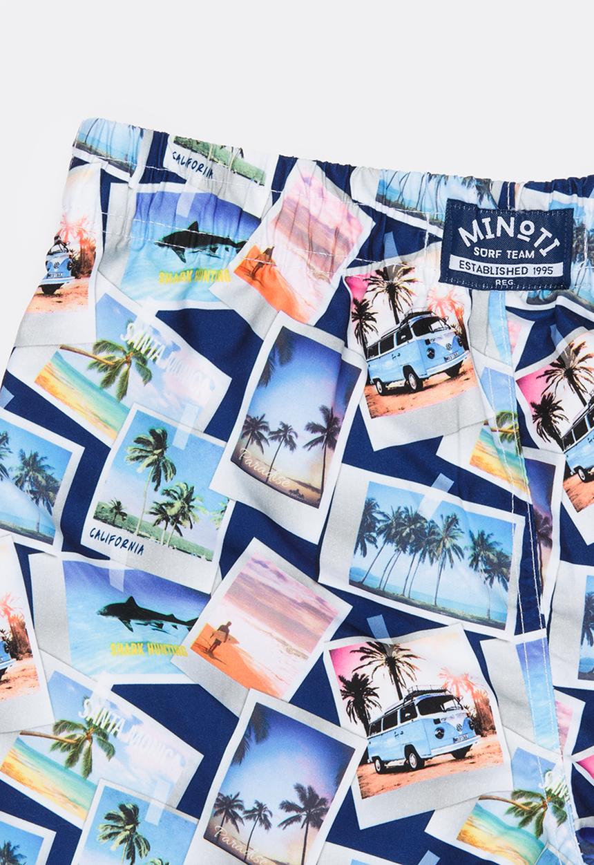 MINOTI - Polaroid AOP Swimshorts Multi-colour