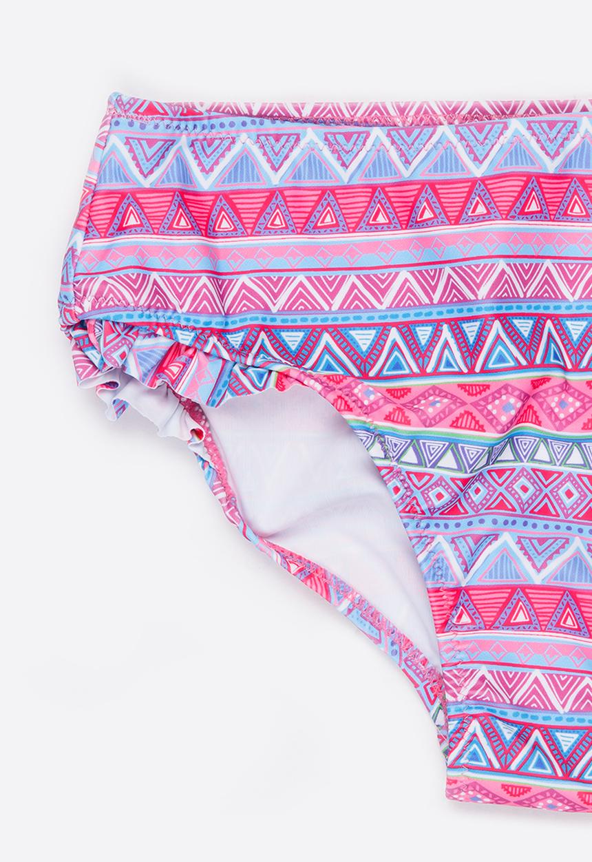 MINOTI - Bikini 2 Piece Off the Shoulder Frilled Bikini Set Multi-colour