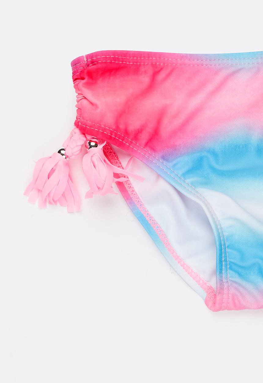 MINOTI - Bikini 2 Piece Fringe Laser Cut Set Mid Pink