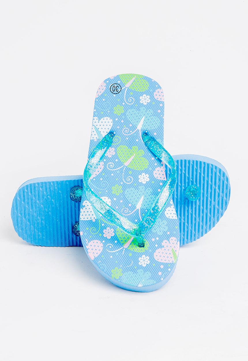 Pop Candy - Printed flip flops - blue 
