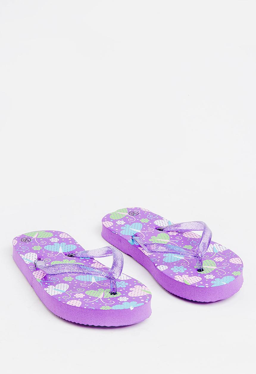Pop Candy - Printed flip flops - purple 