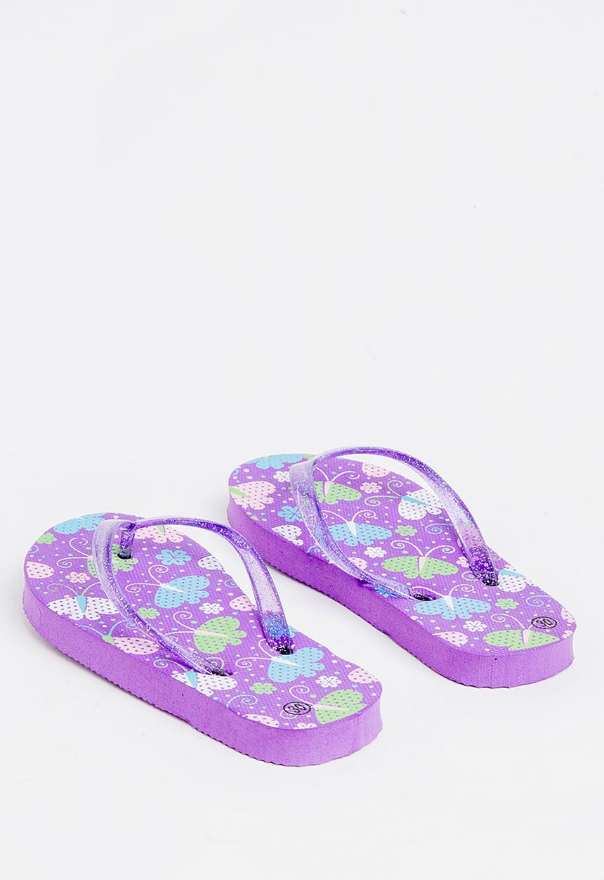 Pop Candy - Printed flip flops - purple 