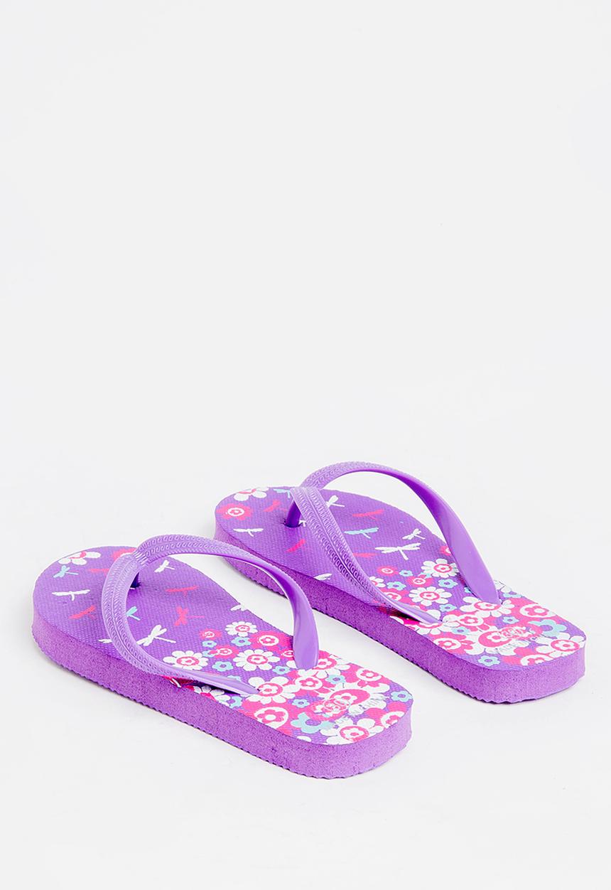 Pop Candy - Printed flip flops - purple