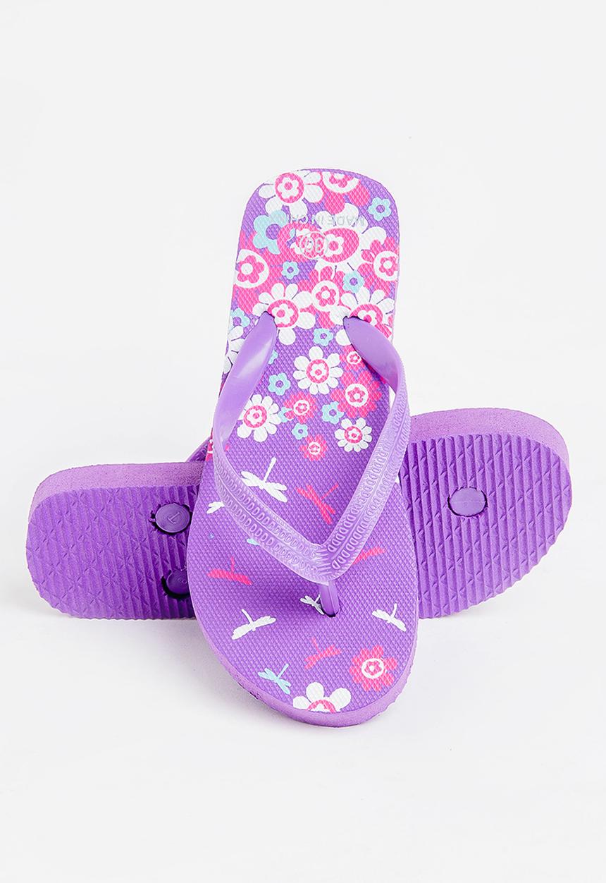 Pop Candy - Printed flip flops - purple