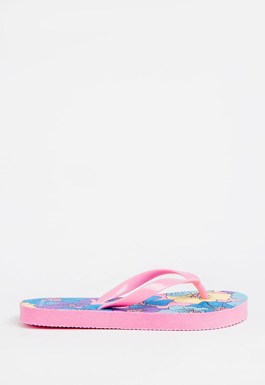 Pop Candy - Printed Flip Flops Mid Pink