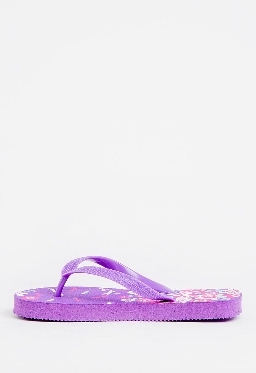 Pop Candy - Printed flip flops - purple