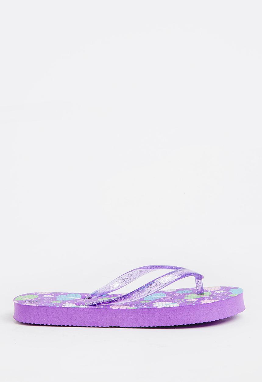 Pop Candy - Printed flip flops - purple 
