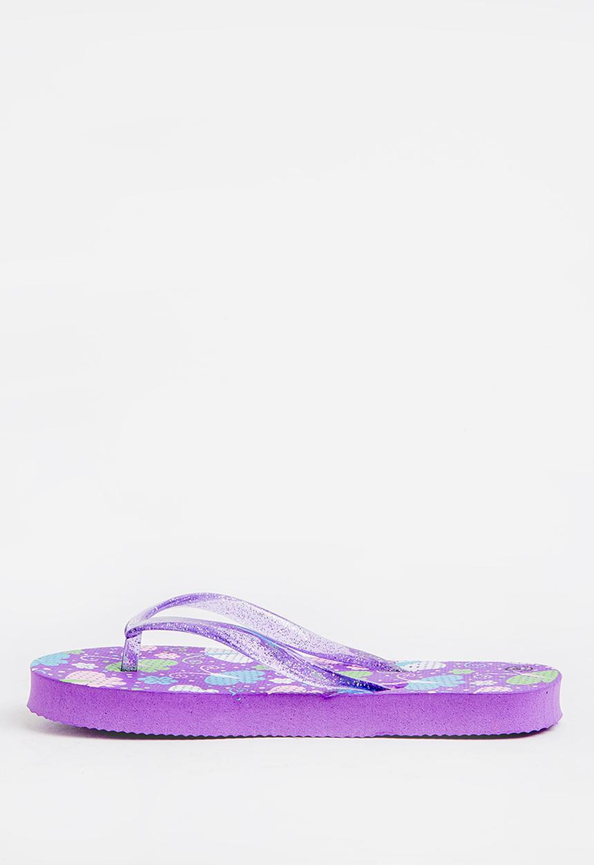 Pop Candy - Printed flip flops - purple 