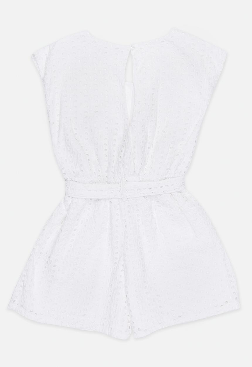 MINOTI - Glasto Brioderie Anglais Playsuit Off White