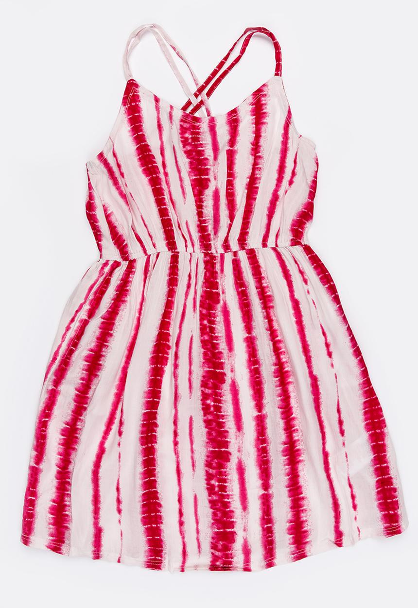 MINOTI - Glasto Tie Dye Criss-Cross Dress Multi-colour