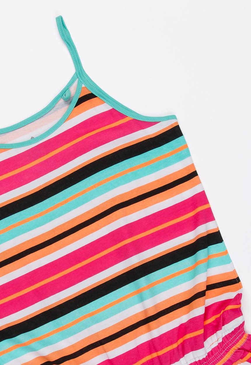 Pop Candy - Stripe sleeveless playsuit - multi