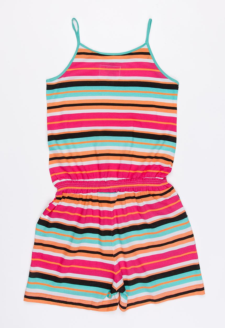 Pop Candy - Stripe sleeveless playsuit - multi