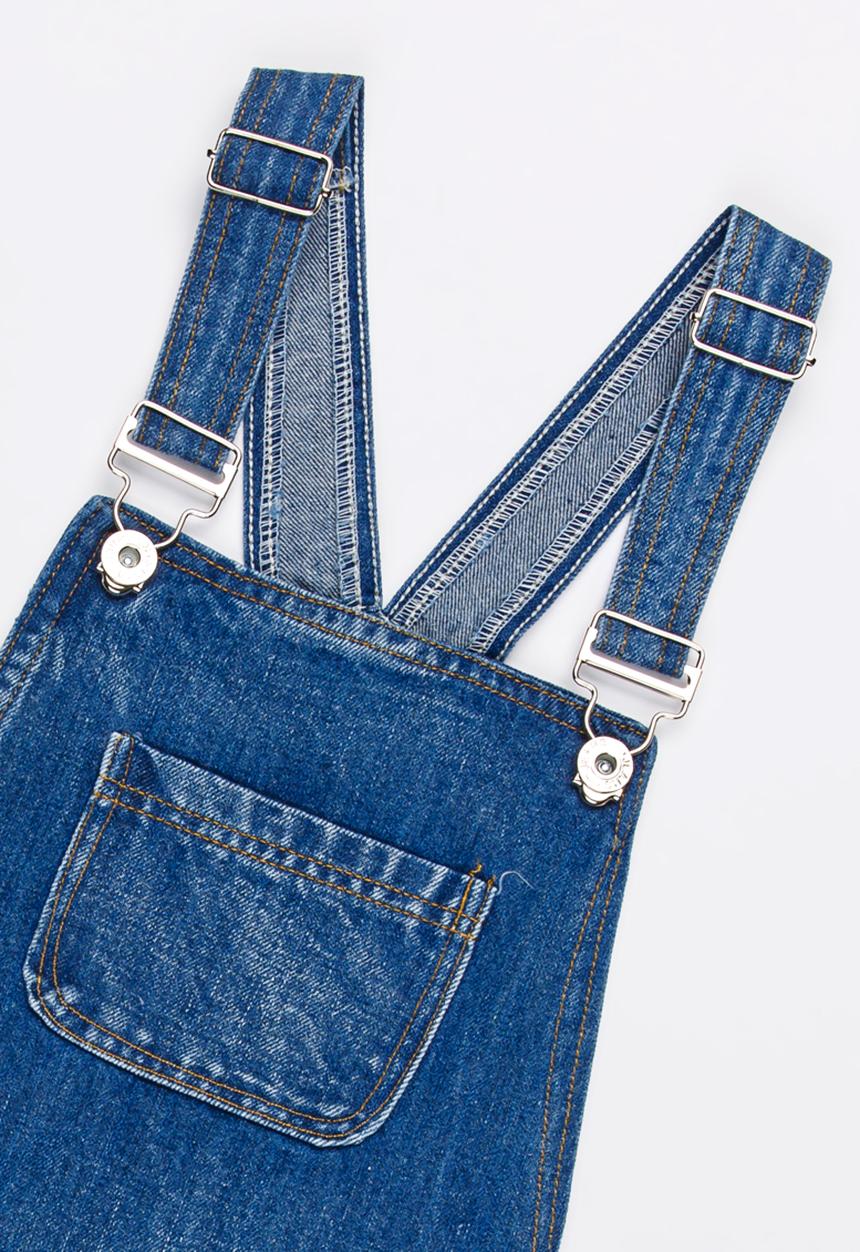 Pop Candy - Dungaree denim dress - blue 