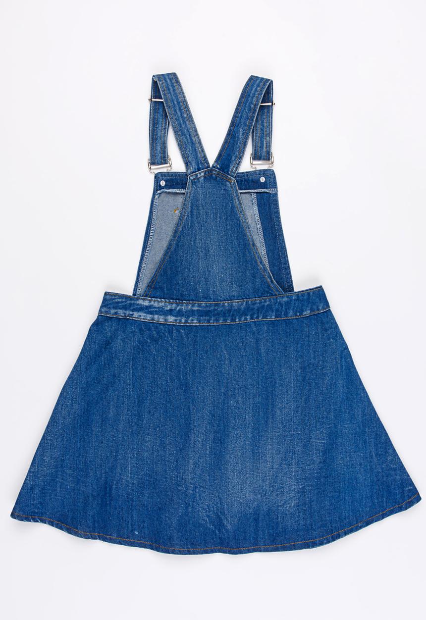 Pop Candy - Dungaree denim dress - blue 