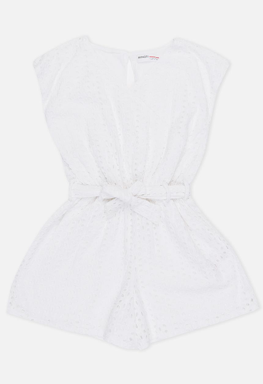 MINOTI - Glasto Brioderie Anglais Playsuit Off White